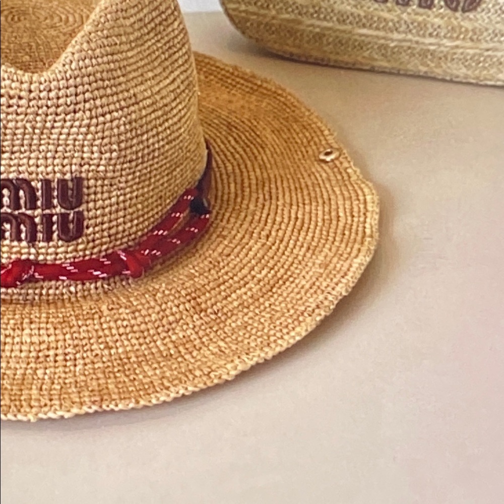 Classic Miu Miu Sun Straw Hat - Picture 8 of 8